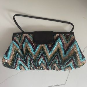 Vintage Santi beaded clutch purse classic formal